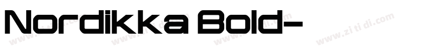 Nordikka Bold字体转换